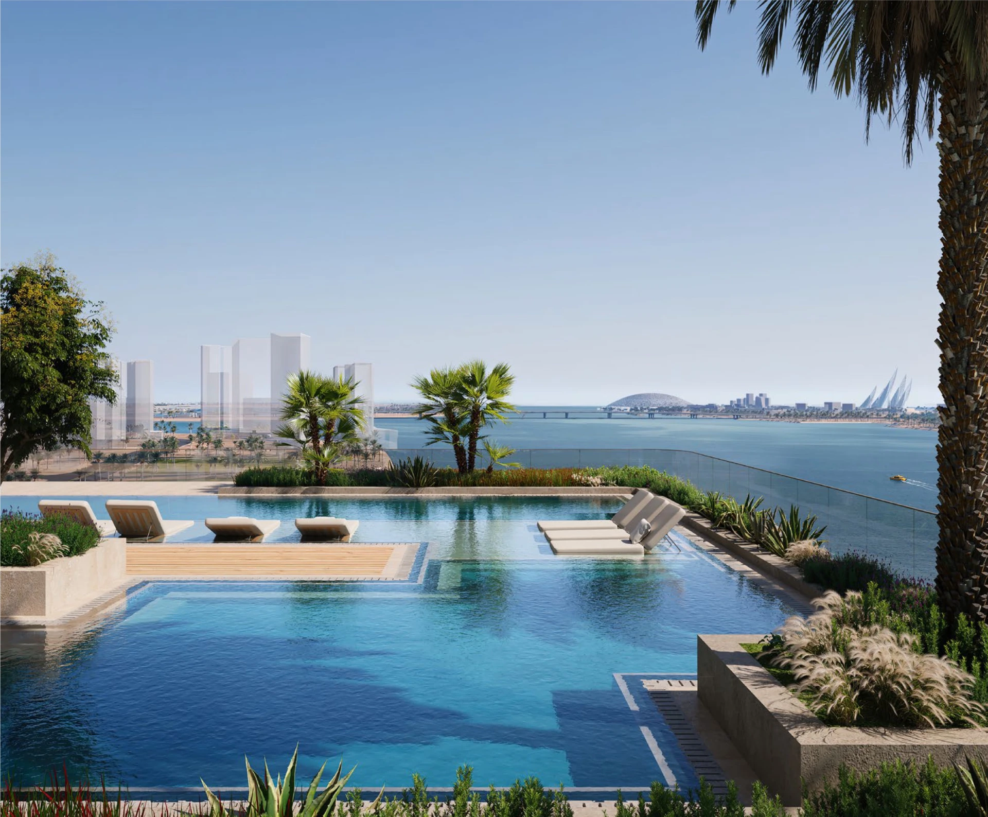 Infinity pool at The artery  Residences by Imkan