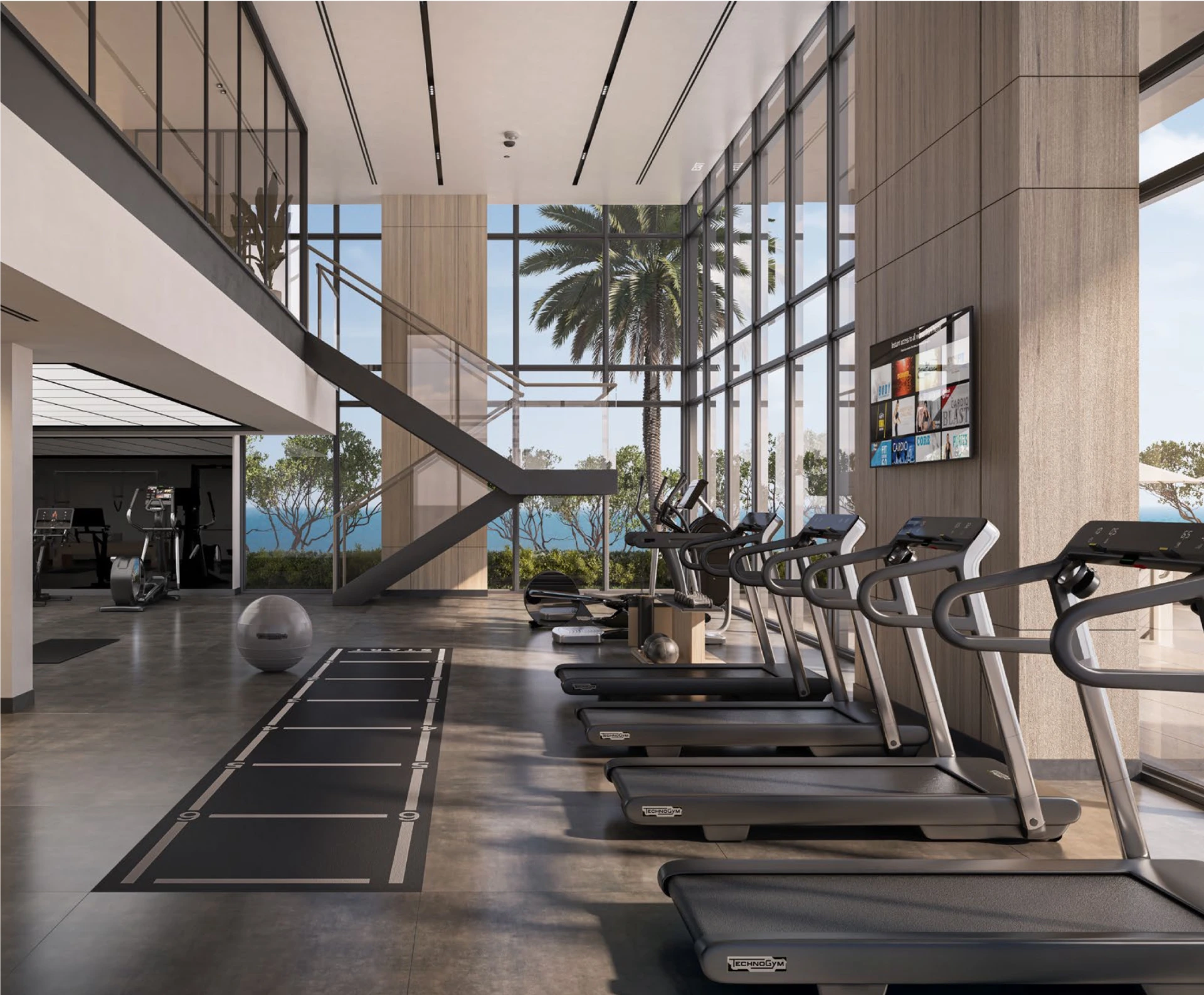 Fitness centre at The artery  Residences by Imkan